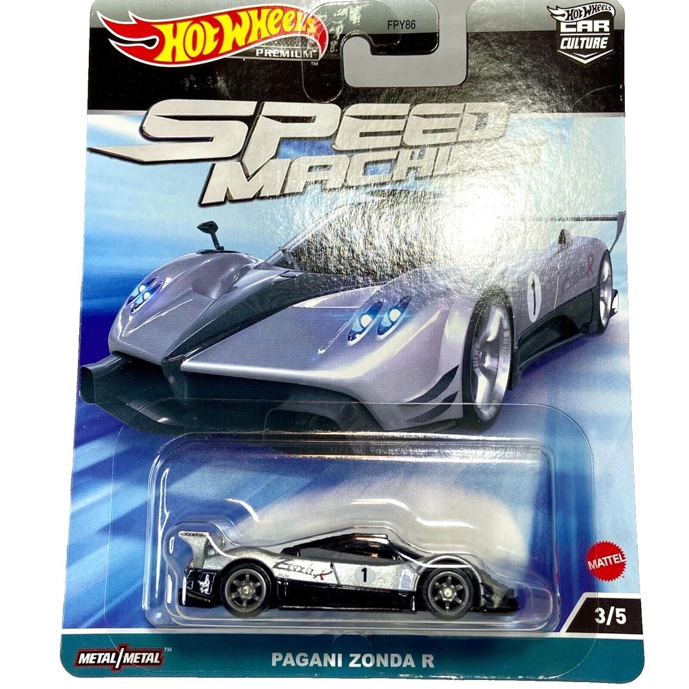 Hot Wheels Premium Pagani Zonda R Speed Machines 3/5 Die-cast 1:64 Car NIP 2023